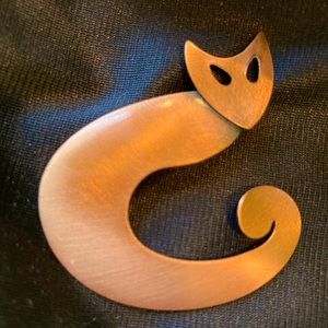 Vintage MCM Cat Brooch